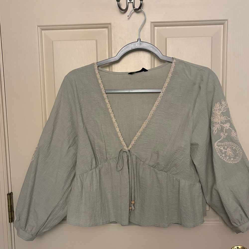 Zara Cropped Blouse